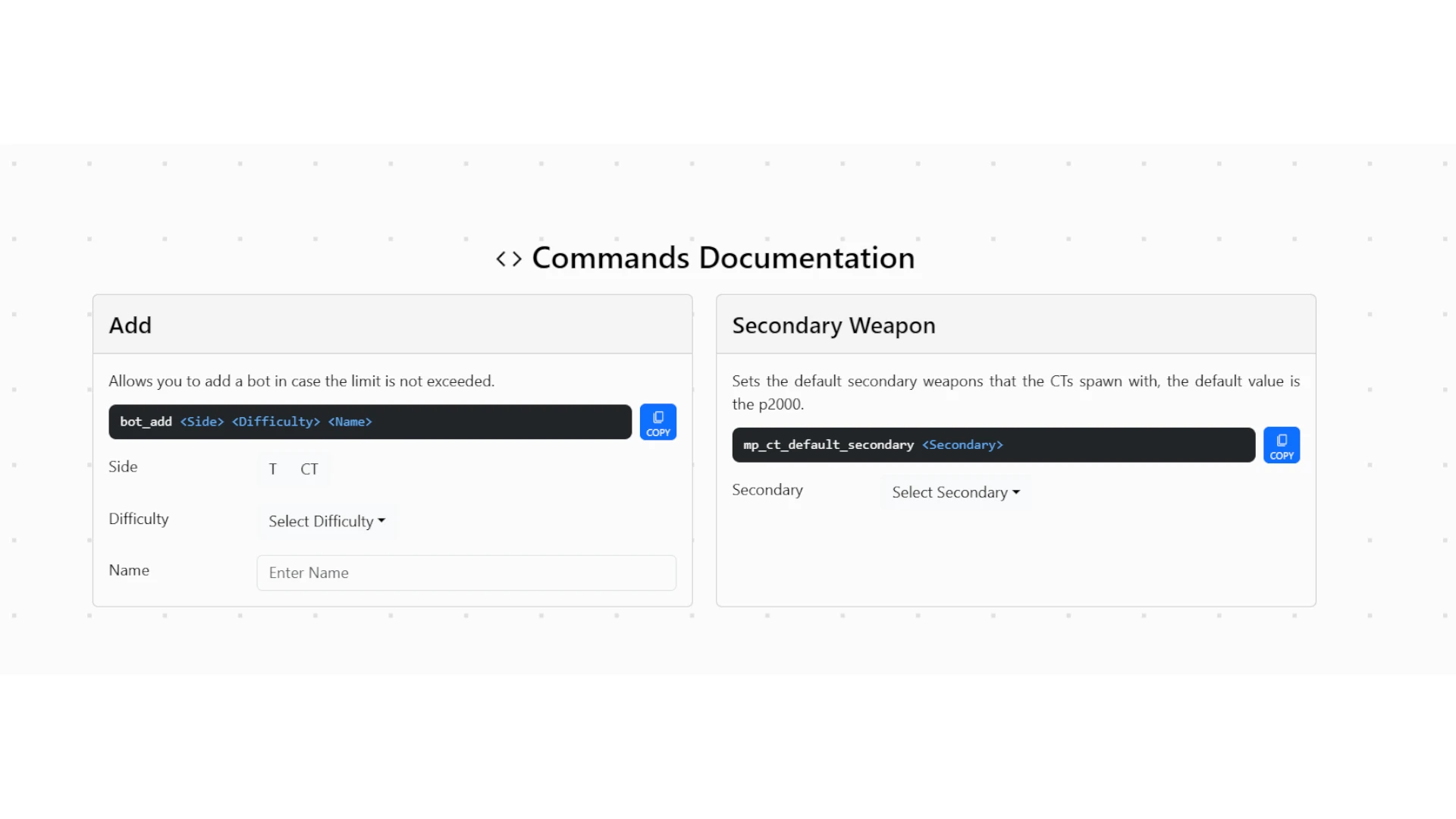 CS2Library Commands Documentation